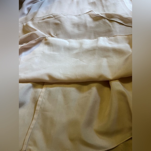 NWT J KARA Beaded Formal Sleeveless Blush Gown with Gold Sequins - Picture 9 of 16